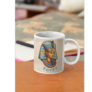 Ancient Egypt colourful King Pharaohs mug