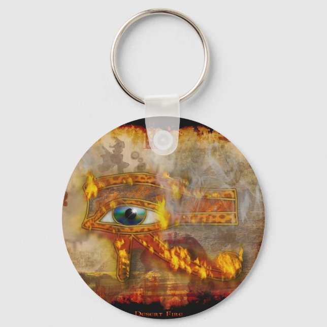 Ancient Egypt Eye of Horus Wadjet Keychain (Front)