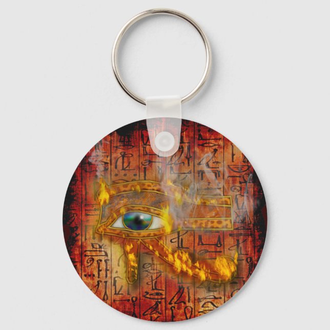 Ancient Egypt Eye of Horus Wadjet Keychain (Front)