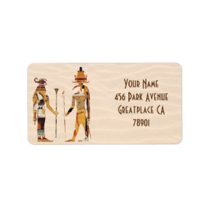 Ancient Egypt Gods Address Label