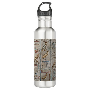 Ancient Egypt Hieroglyphic Engraving Pharoah pGift 710 Ml Water Bottle