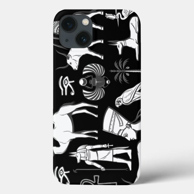 Ancient Egypt Hieroglyphic Symbol Pattern   Case-Mate iPhone Case (Back)