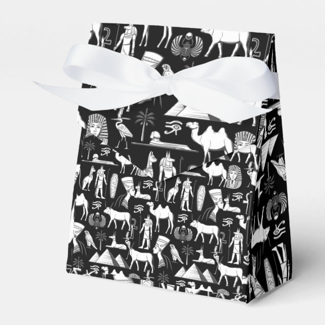 Ancient Egypt Hieroglyphic Symbol Pattern      Favour Box (Front Side)