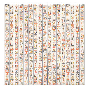 ancient egypt hieroglyphs pattern background histo photo print