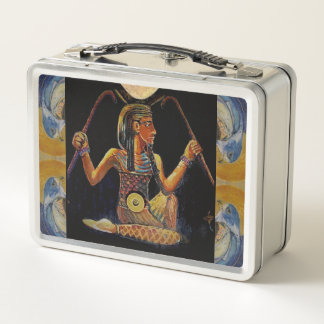 Ancient Egypt Isis Osiris Maureen Girard Goddess Metal Lunch Box