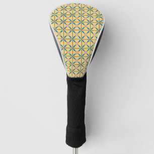 ancient egypt pattern floral geometric background golf head cover