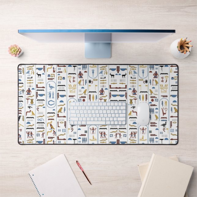 Ancient Egypt Pharaoh Hieroglyphs Archaeology Desk Mat (Office 1)