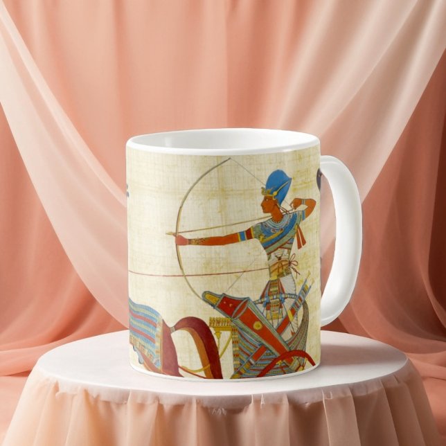 Ancient Egypt Pharaoh Ramesses II Horses papyrus Coffee Mug (Creator Uploaded)