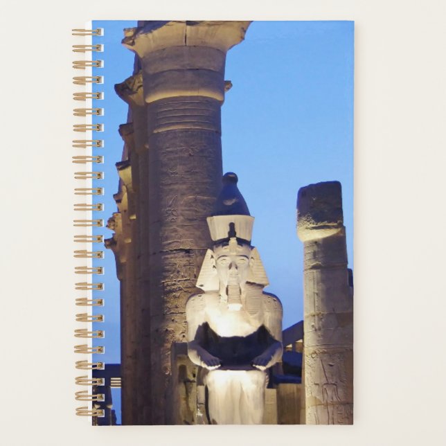 Ancient Egypt Pharaoh Ramses Giant Statue Karnak  Planner (Front)