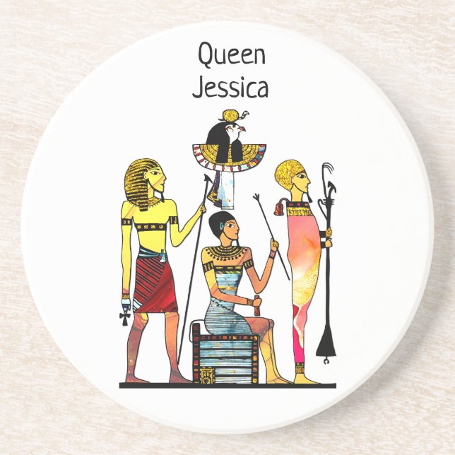 Ancient Egypt Pharaohs Lavish Ormamentation Coaster (Front)