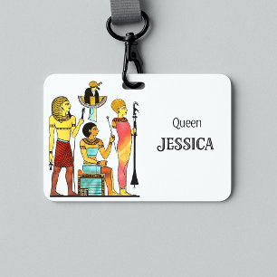 Ancient Egypt Pharaohs Lavish Ormamentation Name Tag