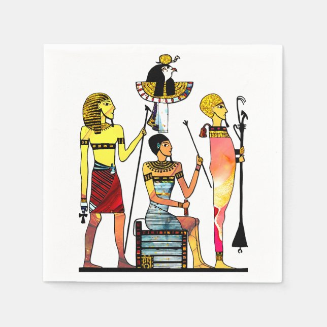 Ancient Egypt Pharaohs Lavish Ormamentation Napkin (Front)