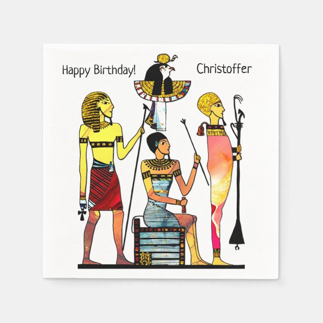 Ancient Egypt Pharaohs Lavish Ormamentation Napkin (Front)