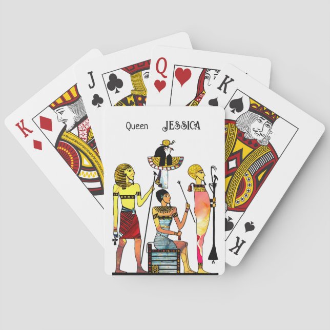 Ancient Egypt Pharaohs Lavish Ormamentation Playing Cards (Back)