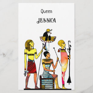 Ancient Egypt Pharaohs Lavish Ormamentation Stationery