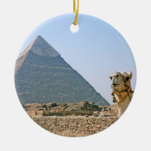 Ancient Egypt: Pyramid and Camel Ceramic Tree Decoration