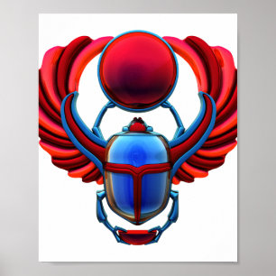 Ancient Egypt Scarab Beetle Poster