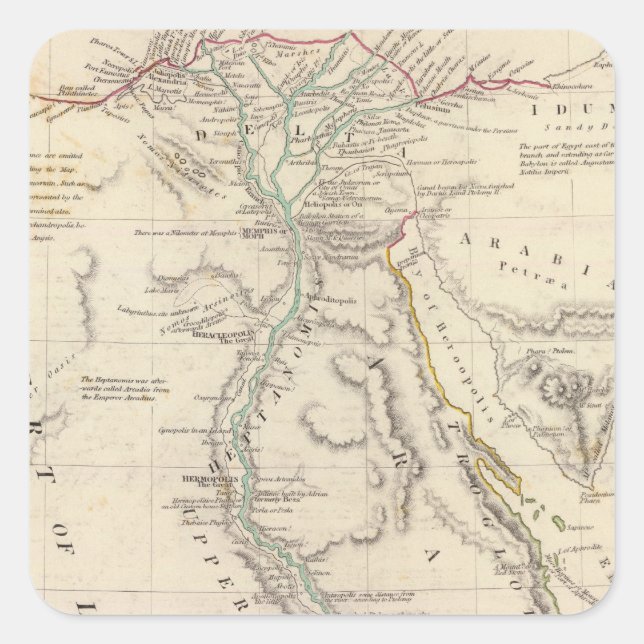 Ancient Egypt Square Sticker (Front)