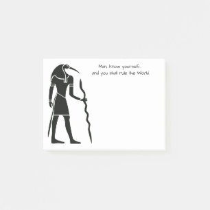 Ancient Egypt Symbol with ear Motivational Quote Post-it Notes
