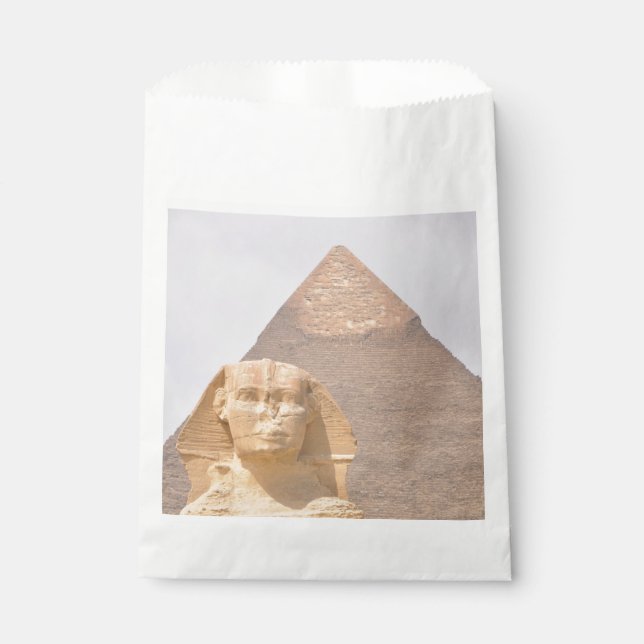Ancient Egypt with Pyramids, Sphinx Temples Favour Bag (Front)