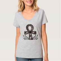 Ancient Egyptian Ankh & olive branch Minimalist 