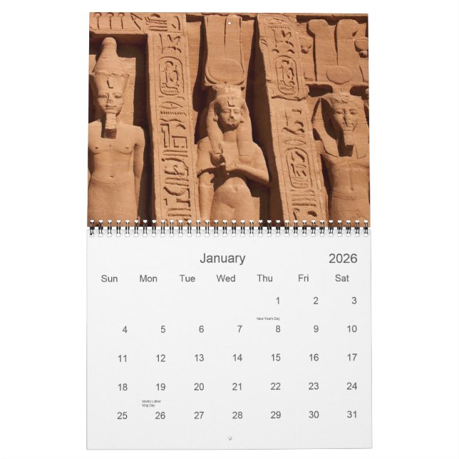 Ancient Egyptian Art 2011 Calendar (Jan 2026)