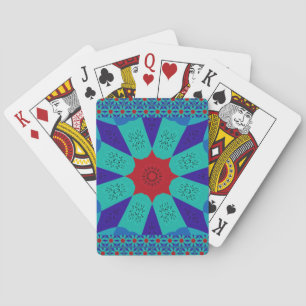Ancient Egyptian Art: A Vibrant Mandala.  Playing Cards