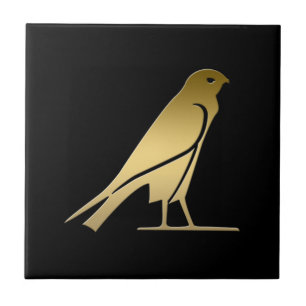 Ancient Egyptian bird – goddess Nekhbet Tile