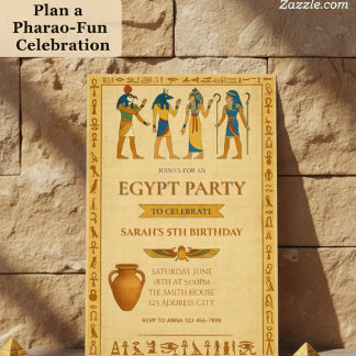 Ancient Egyptian Birthday Mystique Invitation