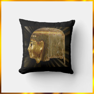 Ancient Egyptian Black and Gold Cushion