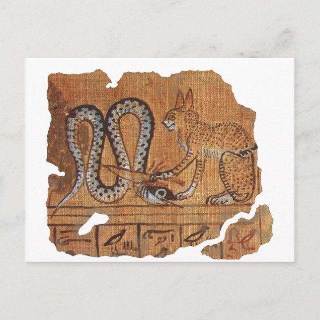 Ancient Egyptian Book of the Dead Ra &Apophis Postcard (Front)