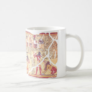 Ancient Egyptian Book of the Dead Weighing the Hea Coffee Mug