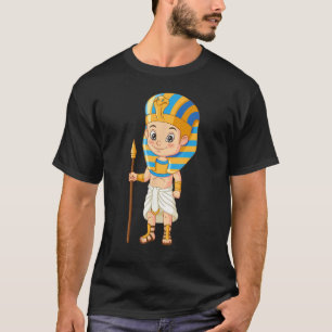 Ancient Egyptian Boy Pharaoh King Boys Girls Kids T-Shirt