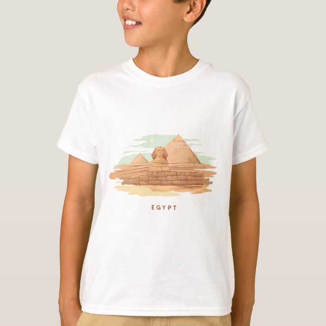 Ancient Egyptian civilisation cool Pyramids design T-Shirt (Front)