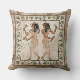 Ancient Egyptian Dancers Fresco Cushion