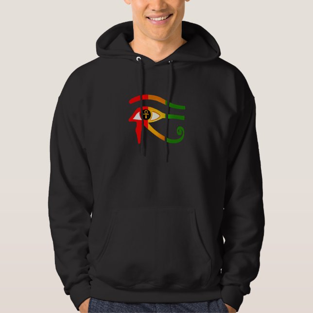 Ancient Egyptian Eye Of Horus Hoodie (Front)
