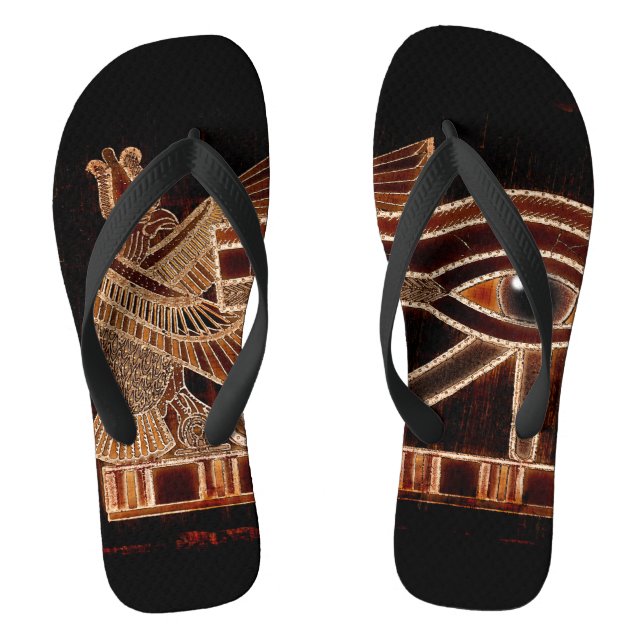 Ancient Egyptian Eye of Horus Thongs (Footbed)