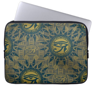Ancient Egyptian Eye of Ra Sun Symbol Laptop Sleeve