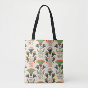 Ancient Egyptian floral seamless pattern Tote Bag