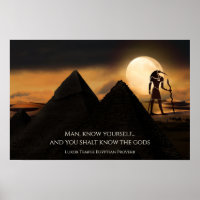 Ancient Egyptian God Thoth, Pyramids and Proverb