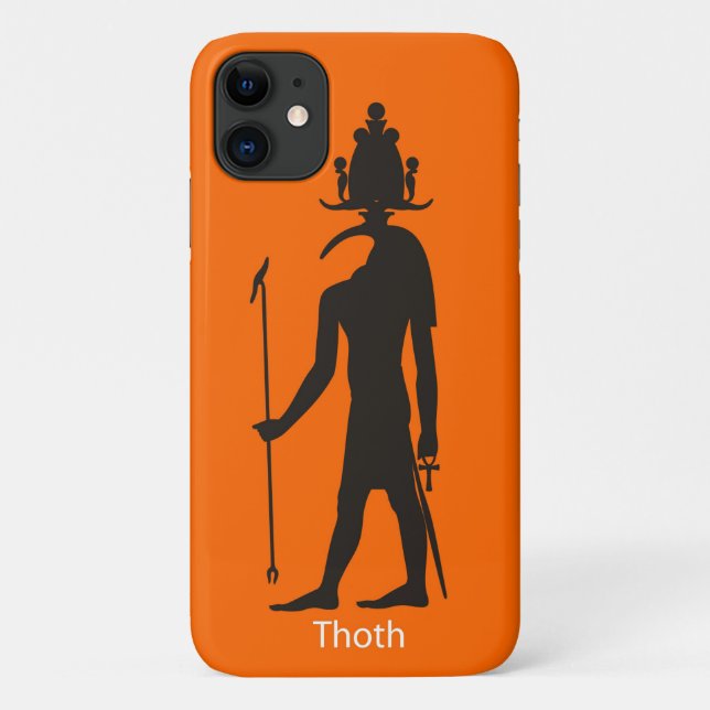 Ancient Egyptian God Thoth Silhouette Case-Mate iPhone Case (Back)