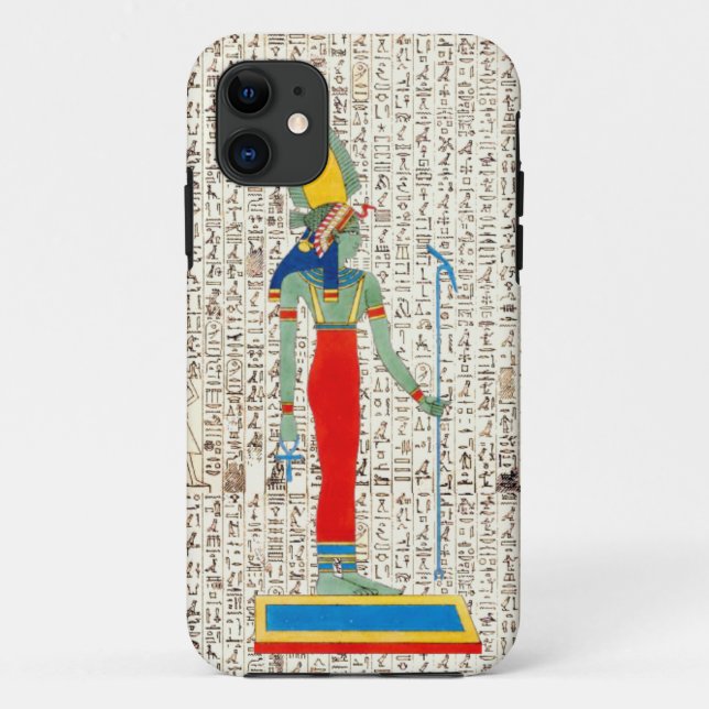 Ancient Egyptian Goddes Hieroglyphics Design Case-Mate iPhone Case (Back)