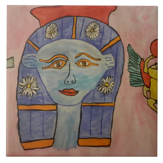 Ancient Egyptian Goddess Ceramic Tile (Front)