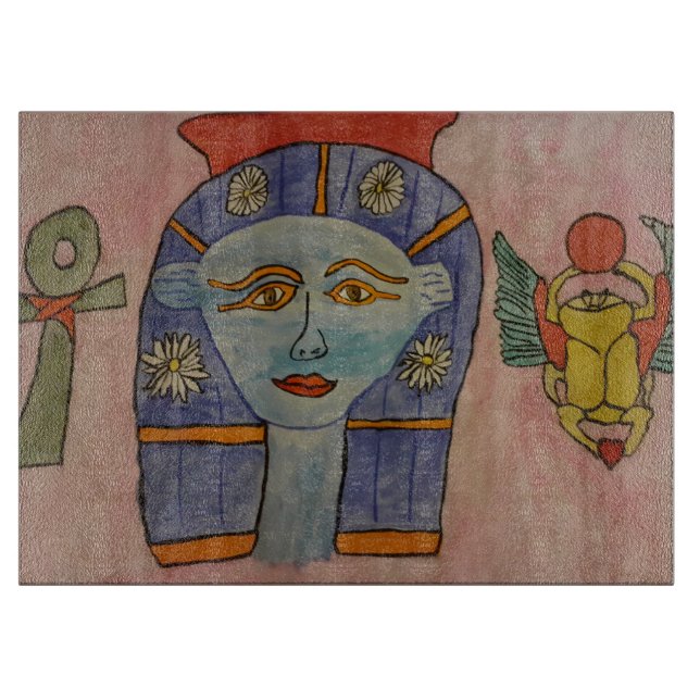 Ancient Egyptian Goddess Cutting Board (Front)