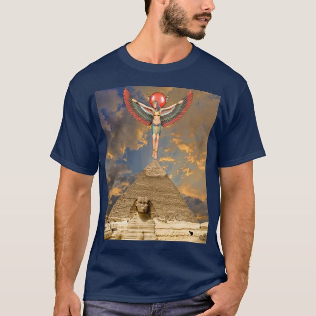 Ancient Egyptian Goddess Isis, Goddess of the moon T-Shirt (Front)