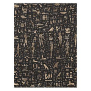 Ancient Egyptian Gods and hieroglyphs Tablecloth