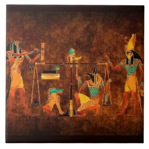 Ancient Egyptian Gods Ceramic Tile