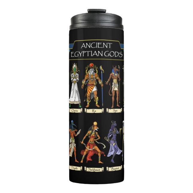 Ancient Egyptian Gods Thermal Tumbler (Front)
