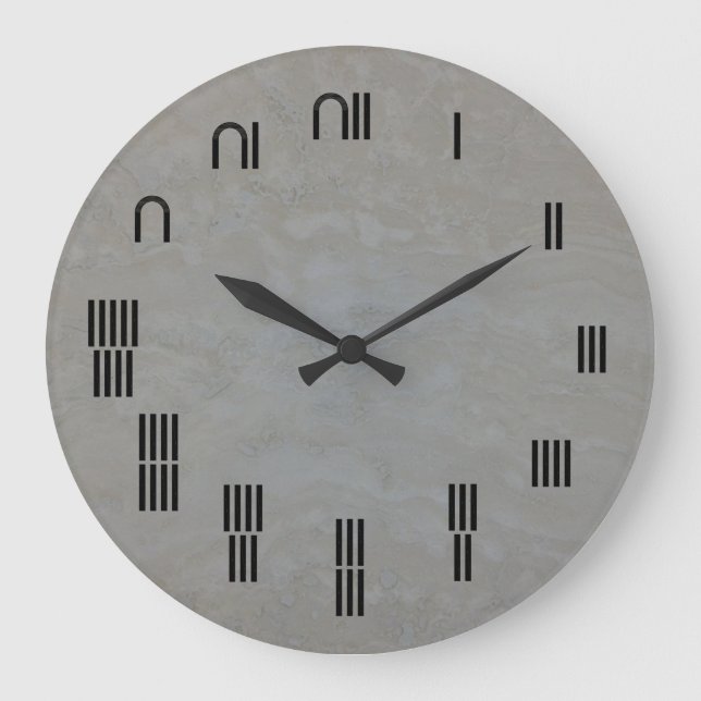 Ancient Egyptian Hieroglyph Large Clock (Front)