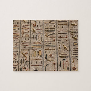 Ancient Egyptian Hieroglyph Text Jigsaw Puzzle